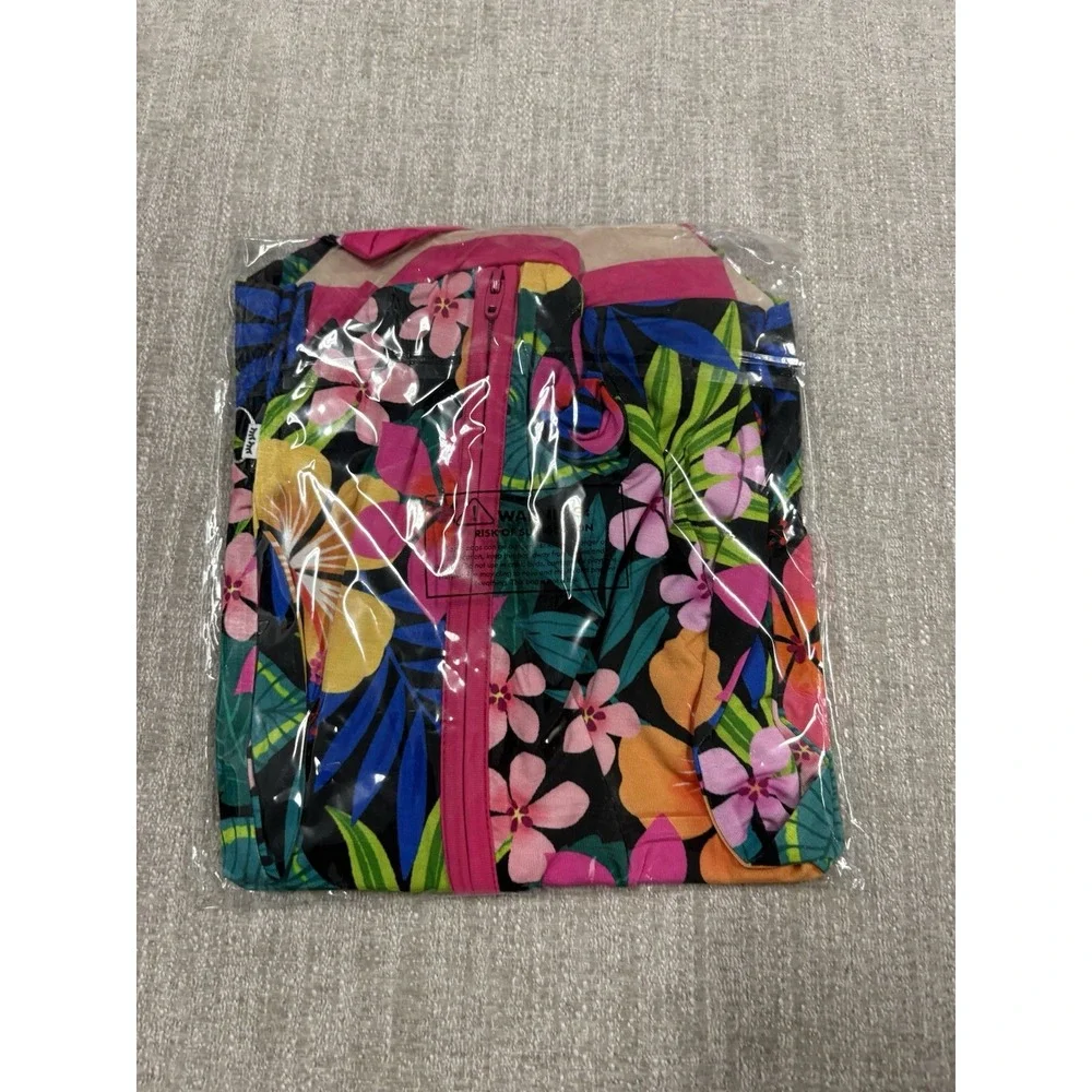NEW Little Sleepies Jungle Blooms Bamboo Shorty Zippy Size 12-18 Months Floral